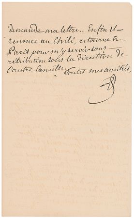 Lot #462 Louis Philippe D?Orleans Handwritten Letters Signed - Image 7