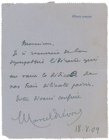 Lot #774 Marcel Prevost - Image 1