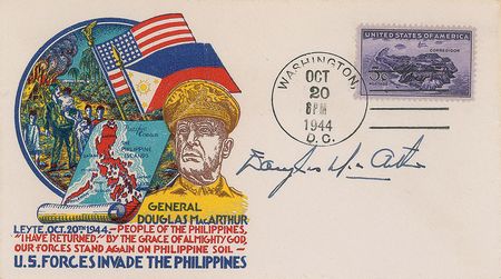 Lot #135 Dwight D. Eisenhower and Douglas MacArthur Commemorative Covers - Image 2