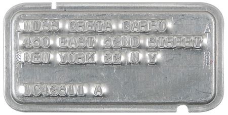 Lot #1015 Greta Garbo: Perfectly signed bank card from Garbo’s estate - Image 2