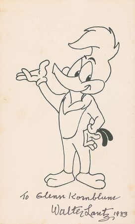 Lot #686 Walter Lantz Sketches - Image 1