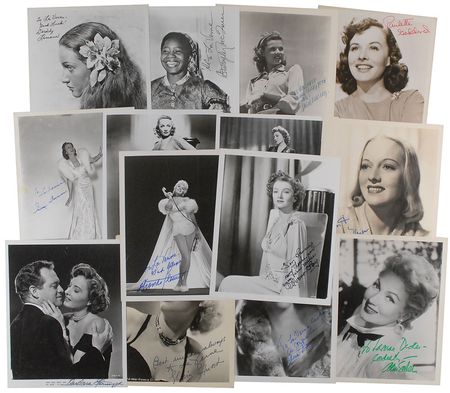 Lot #1057 Actresses Signed Photographs - Image 1