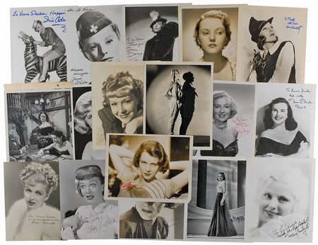 Lot #1058 Actresses Signed Photographs - Image 1