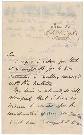 Lot #357 Austen Henry Layard Signed Letter - Image 1