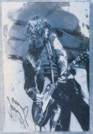 Lot #960 Led Zeppelin: Jimmy Page Postcard - Image 1