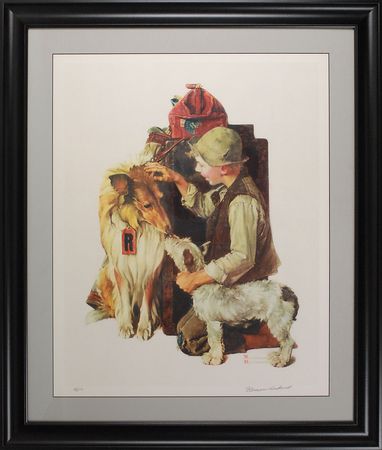 Lot #619 Norman Rockwell: Superlative artist’s proof of Rockwell’s 1929 Saturday Evening Post artwork - Image 1