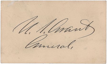 Lot #44 U. S. Grant Signature