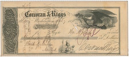 Lot #38 Andrew Johnson Check - Image 2