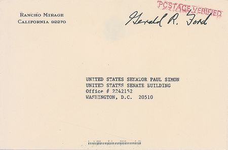 Lot #98 Gerald Ford: On nominating Justice John Paul Stevens to the Supreme Court: “I worked very hard to do it right” - Image 2