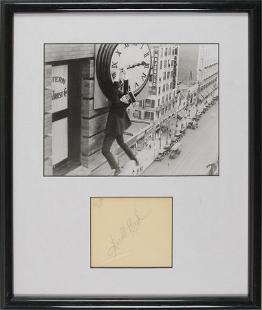 Lot #1097 Buster Keaton and Harold Lloyd Signatures - Image 2