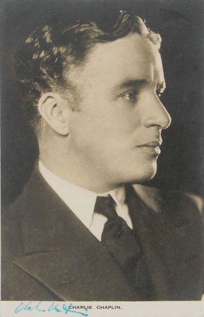 Lot #1002 Charlie Chaplin Signed Photograph - Image 1