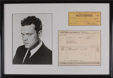 Lot #1128 Orson Welles Check - Image 1
