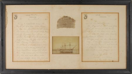 Lot #430 Horatio Nelson: ?It was directly below this sail, and in its very shadow that Lord Nelson received his mortal wound? - Image 1