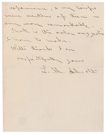 Lot #700 Louisa May Alcott: The Little Women author makes editorial cuts upon the advice of George Ripley - Image 2