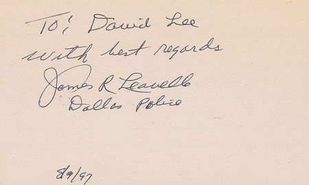 Lot #351 Kennedy Assassination: James Leavelle - Image 1