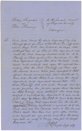 Lot #28 Abraham Lincoln: Legal endorsement concerning a failed 1854 trans-Atlantic engagement - Image 2