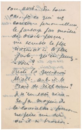 Lot #770 Maurice Maeterlinck Handwritten Letter Signed - Image 2