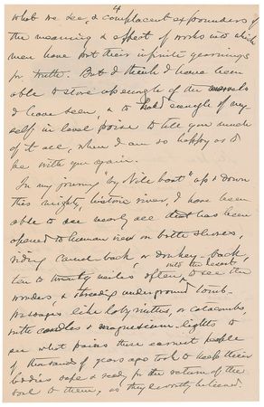Lot #413 Joshua Lawrence Chamberlain: ?It has been possible to see & explore the vast memorials of ancient Egypt? - Image 4