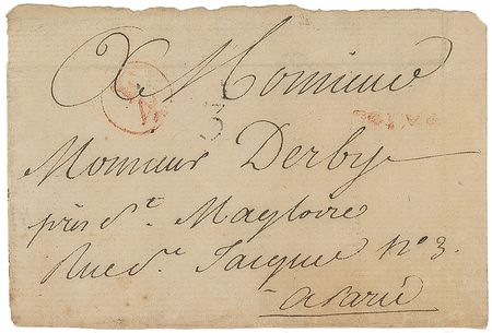 Lot #421 Marquis de Lafayette: Dinner invitation for America?s first millionaire - Image 3