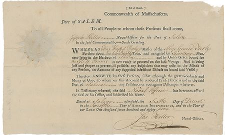 Lot #421 Marquis de Lafayette: Dinner invitation for America?s first millionaire - Image 4