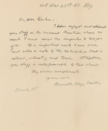 Lot #649 Kenneth Hayes Miller - Image 1