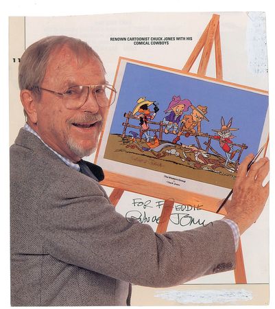 Lot #680 Chuck Jones Signed Photographs - Image 2