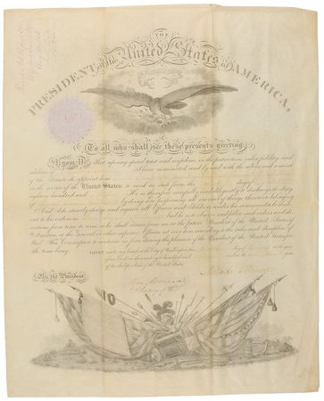 Lot #21 Millard Fillmore Signed Document - Image 1