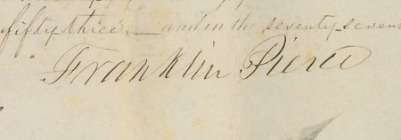 Lot #23 Franklin Pierce and Jefferson Davis: The commander-in-chief and the future Confederate president appoint an infantry lieutenant - Image 2