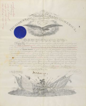 Lot #45 U. S. Grant Signed Document