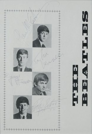 Lot #822 Beatles: 1963 tour program page after having ousted Orbison as the tour?s headliner - Image 1