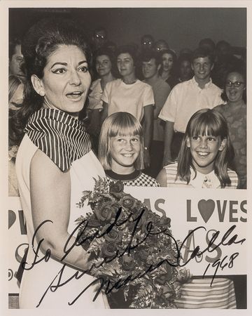 Lot #786 Maria Callas Signed Photograph - Image 1