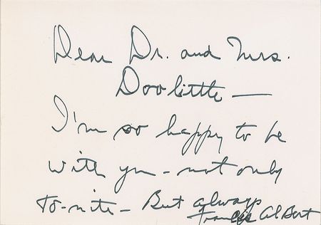 Lot #903 Frank Sinatra Signed Note - Image 1