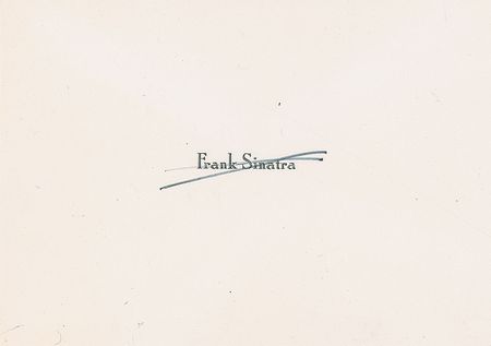 Lot #903 Frank Sinatra Signed Note - Image 2