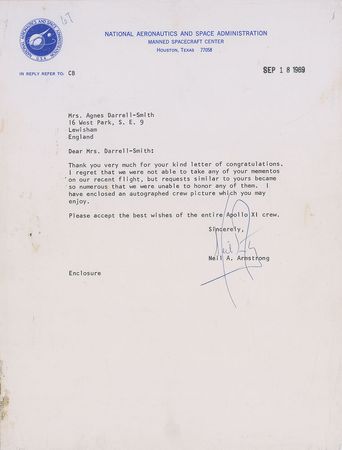 Lot #534 Apollo 11: Fantastic uninscribed crew litho from 1969, with provenance from the commander - Image 2