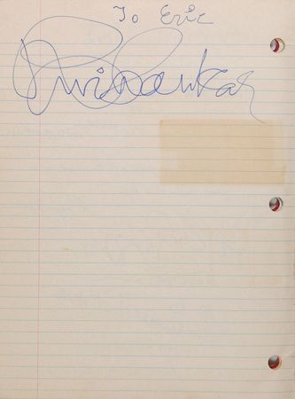 Lot #833 Beatles: Lennon and Harrison: Remarkable 1974 travelogue signed by Harrison, his entire touring band, and ?the invisible man, John Lennon? - Image 3