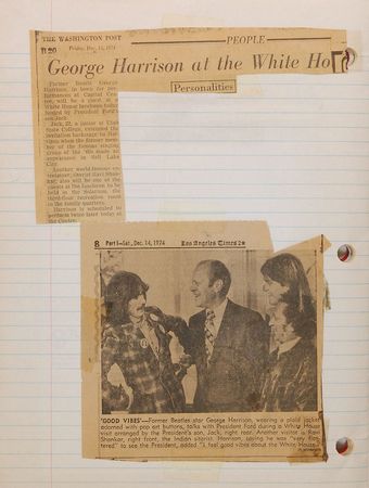 Lot #833 Beatles: Lennon and Harrison: Remarkable 1974 travelogue signed by Harrison, his entire touring band, and ?the invisible man, John Lennon? - Image 4