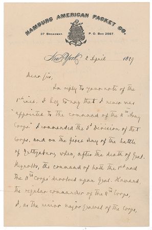 Lot #480 Carl Schurz - Image 1