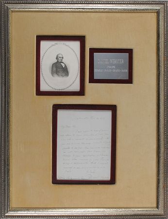 Lot #403 Daniel Webster Handwritten Letter Signed - Image 2