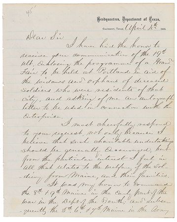 Lot #485 Horatio Gouverneur Wright - Image 1