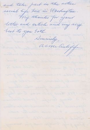 Lot #475 Anthony McAuliffe Handwritten Letter Signed - Image 2