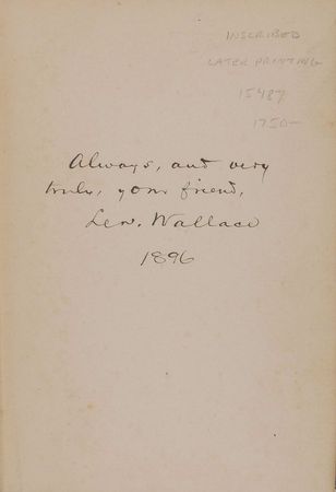 Lot #438 Lew Wallace Book - Image 1