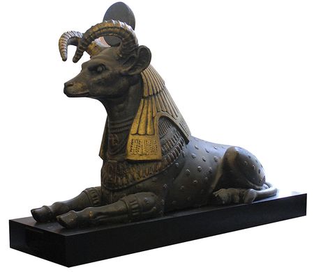 Lot #1007 Cleopatra: Amun Ra Prop Statue - Image 1