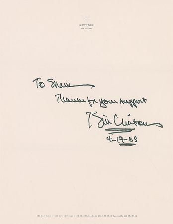 Lot #160 Bill Clinton Signatures - Image 2