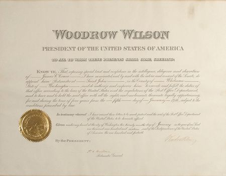 Lot #119 Woodrow Wilson - Image 1