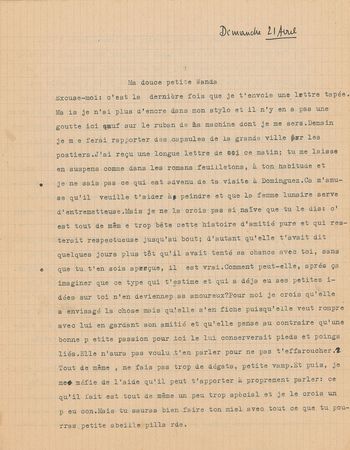Lot #738 Jean-Paul Sartre: “The Actress as a symbolic representative of the eternal feminine” - Image 1