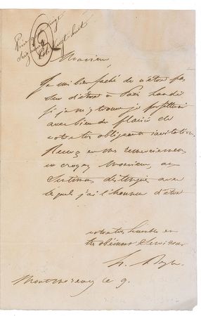 Lot #745 Stendhal: The renowned early French realist author - Image 1
