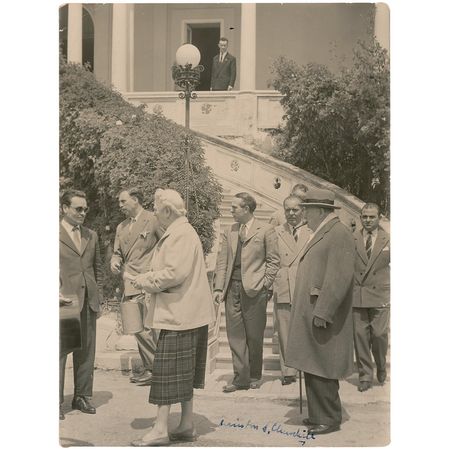 Lot #161 Winston Churchill: Churchill returns to Villa Politi, his World War II Italian base - Image 2