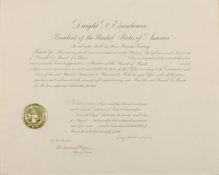 Lot #87 Dwight D. Eisenhower: Uncommon appointment to United States Department of Justice Parole Board - Image 1
