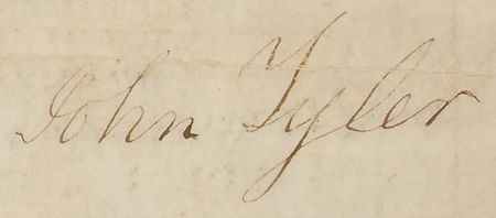 Lot #27 John Tyler: Extremely scarce Alabama Creek Indian land grant from the 1832 Treaty of Cusseta - Image 2
