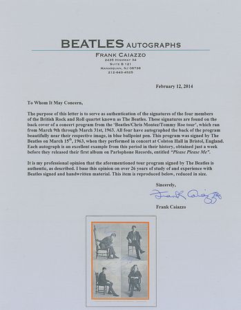 Lot #765 Beatles: 1963 program from the tour where the Fab Four emerged as bona fide headliners - Image 3
